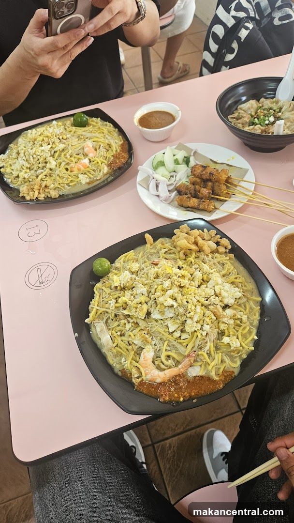 Table with Noodles and Satay