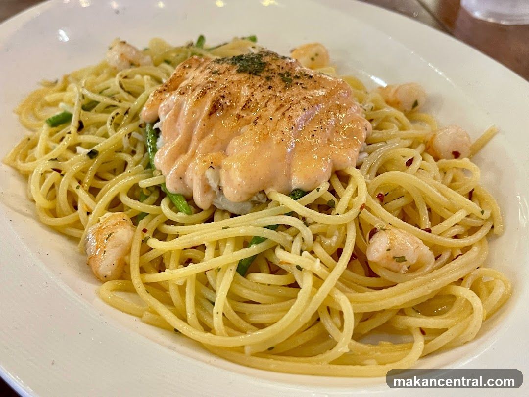 Salmon and Shrimp Pasta