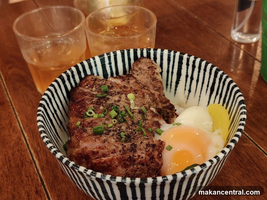 Steak and Eggs Rice Bowl