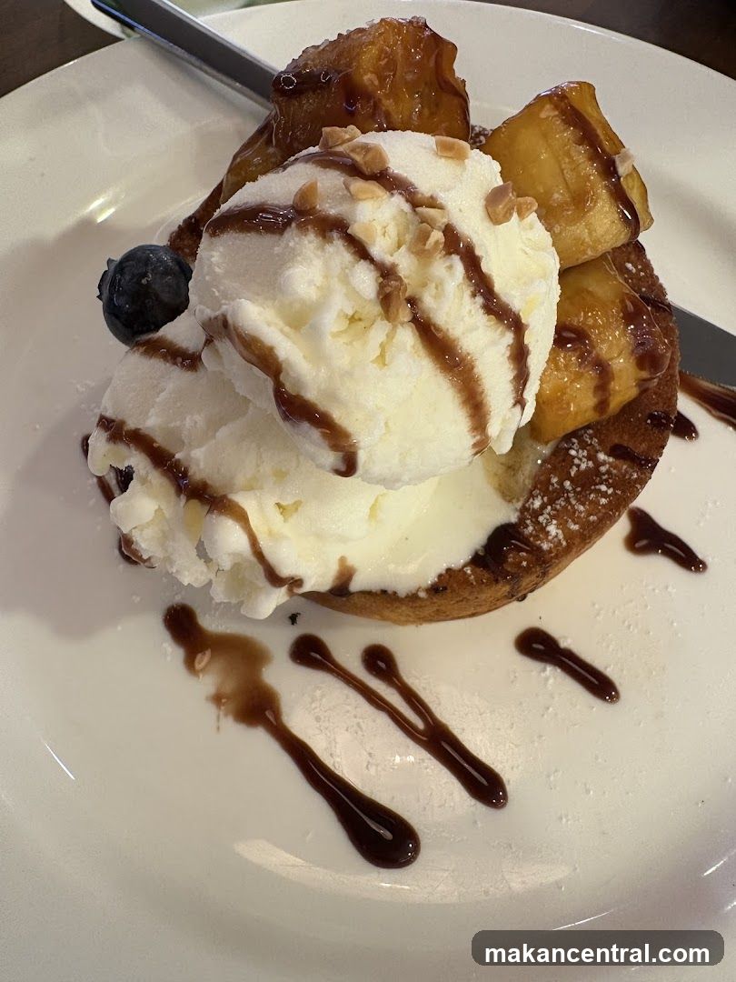 Dessert with Ice Cream and Fruit