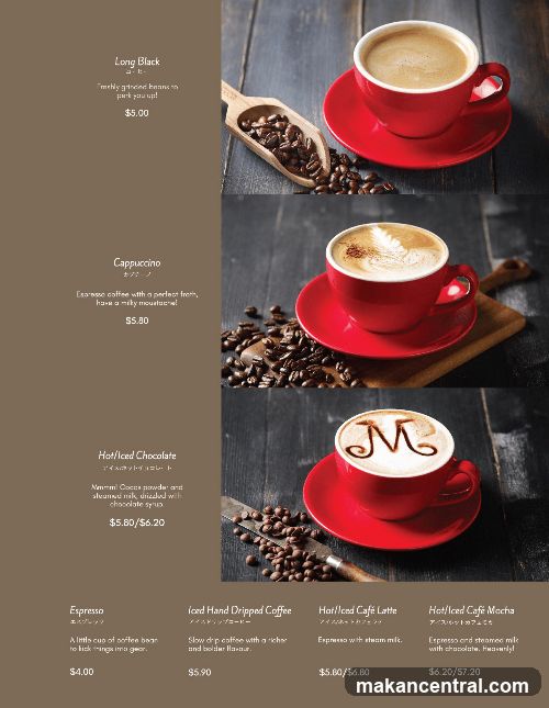 Coffee Menu