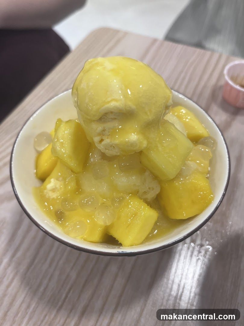 Mango Shaved Ice Dessert
