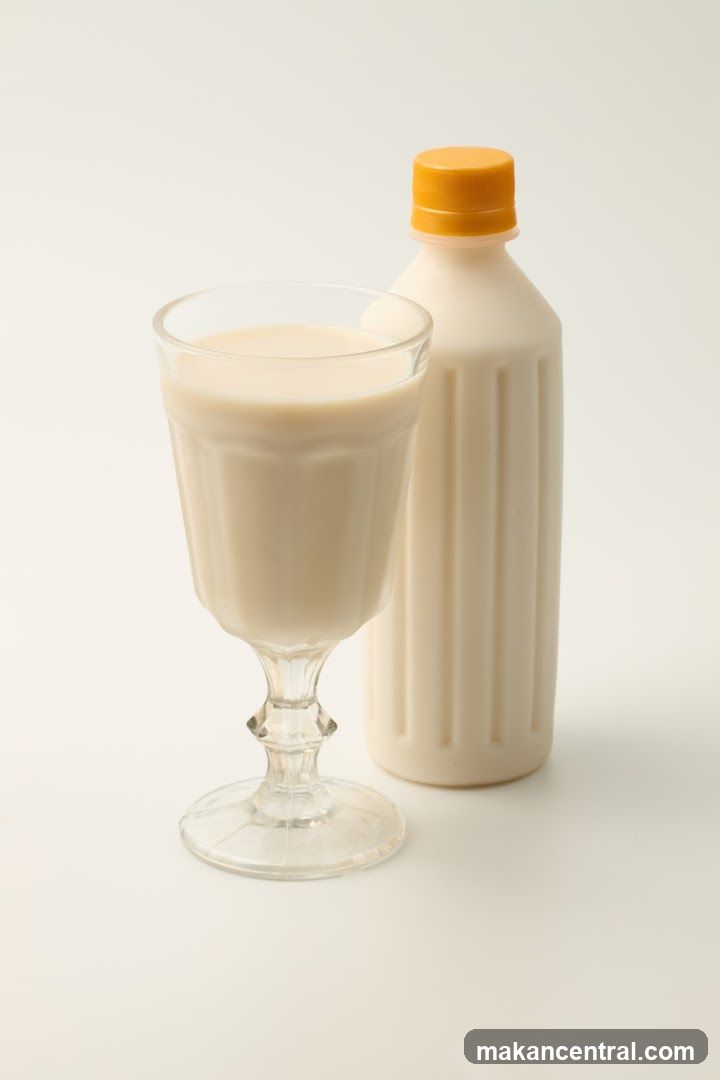 Beverage in Glass and Bottle