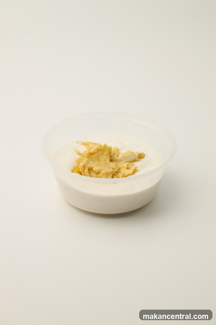 Dessert in a plastic container