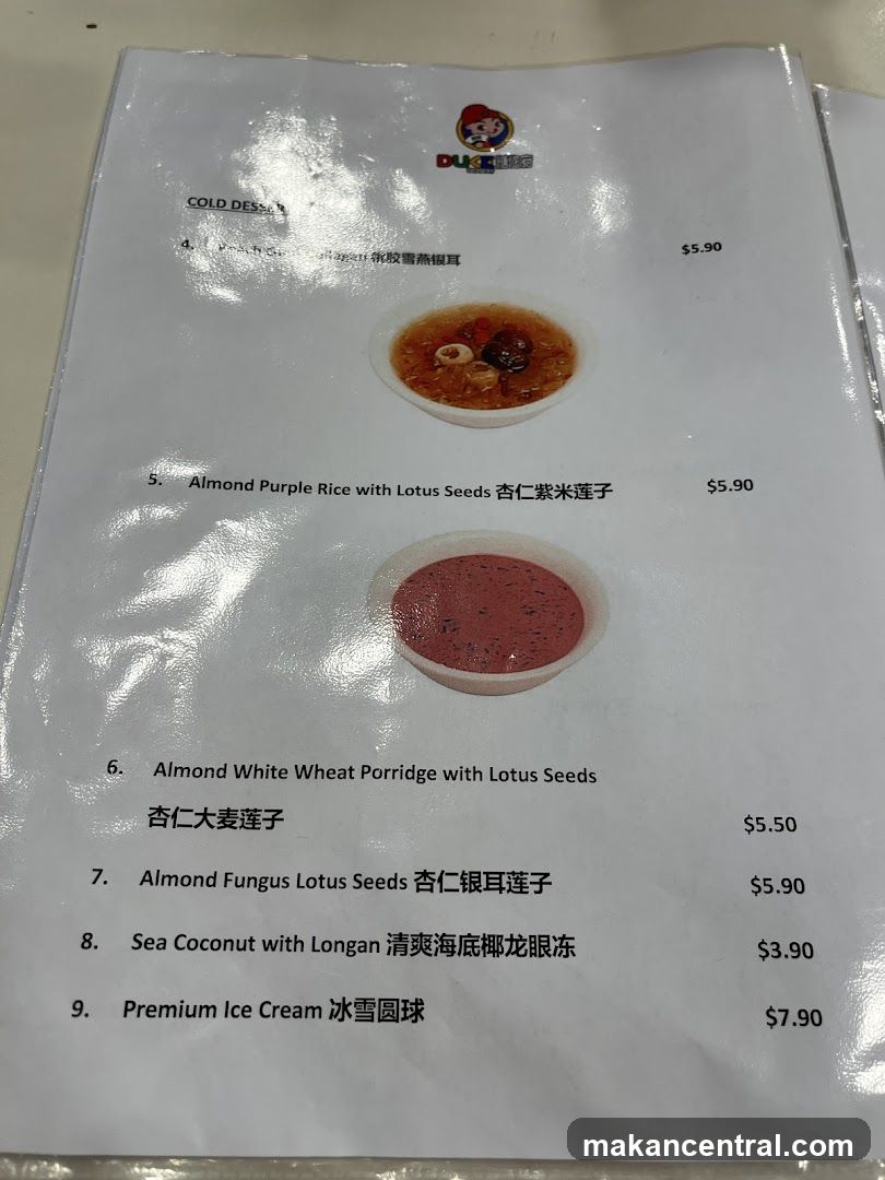 DUKELEG COLD DESSERTS