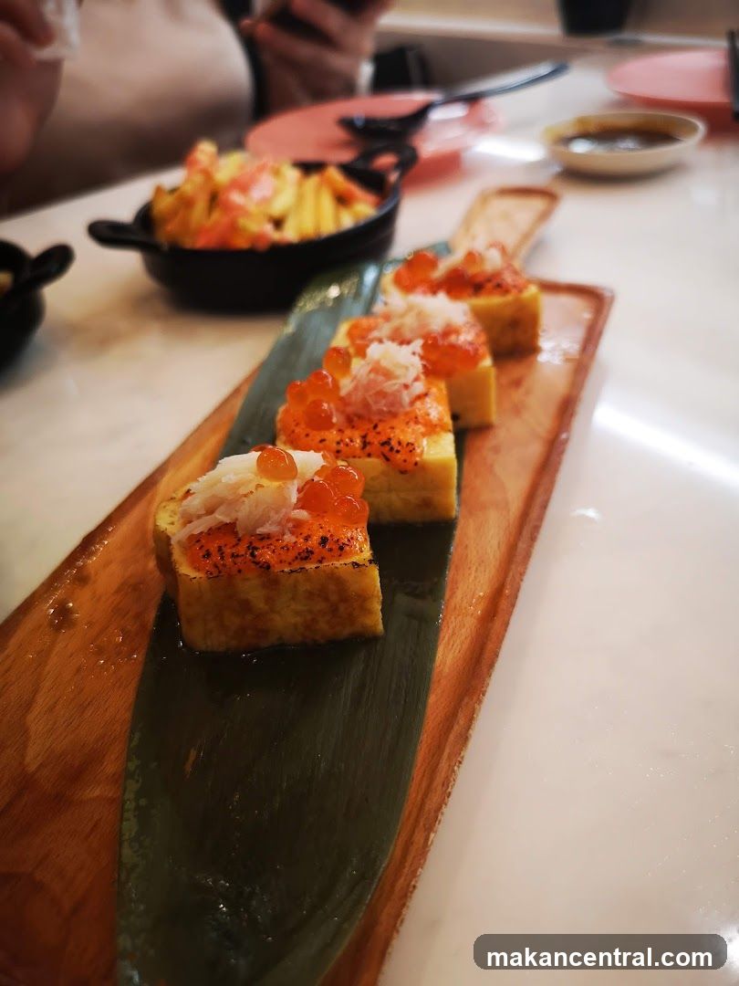 Tamagoyaki with Roe and Crab