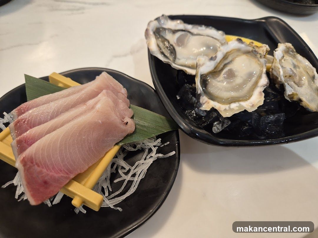 Sashimi and Oysters
