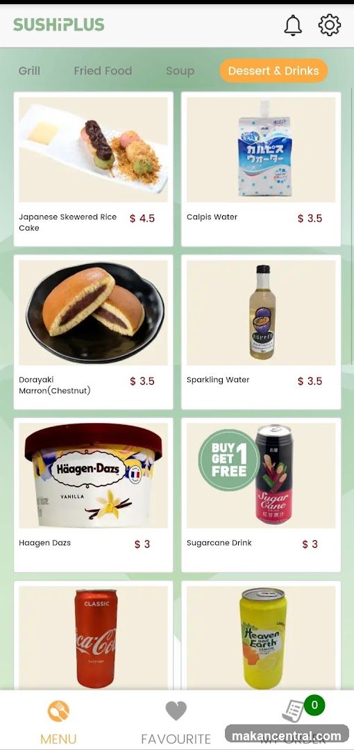 SushiPlus Menu