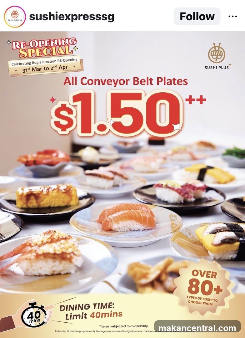 Sushi Express Re-Opening Special