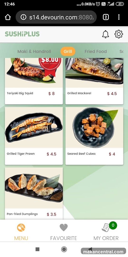 SUSHI PLUS Menu