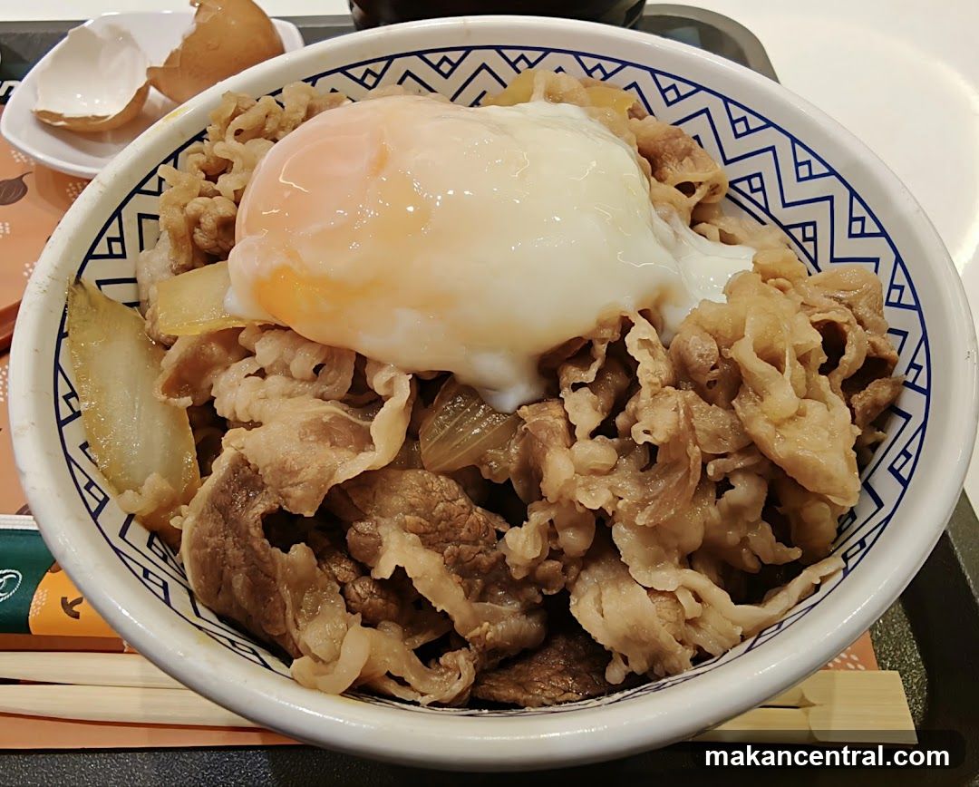 Beef bowl with egg