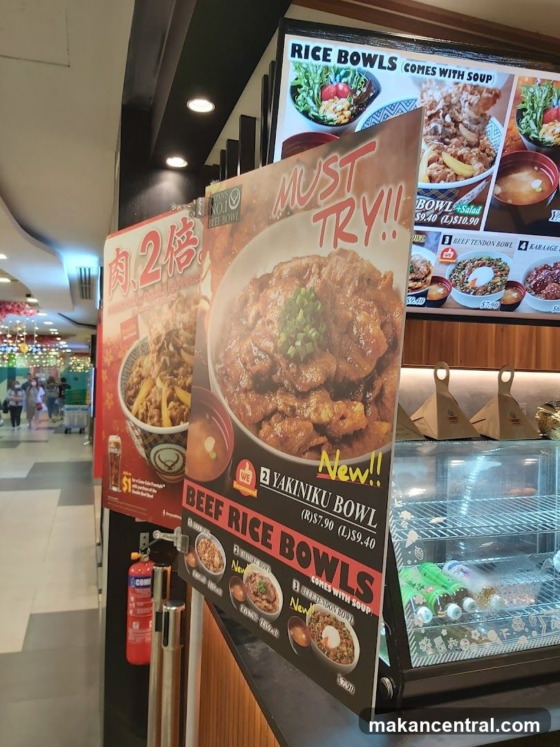 Beef Rice Bowls Menu