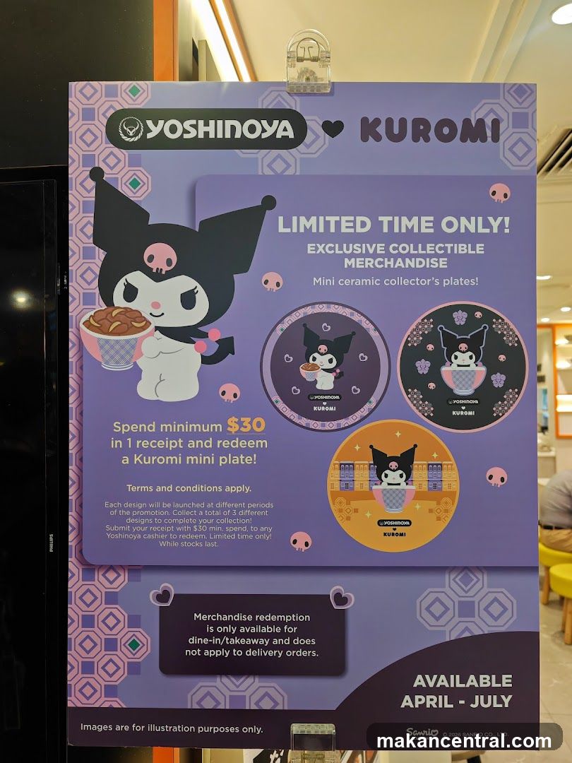Yoshinoya x Kuromi Collectible Merchandise Promotion