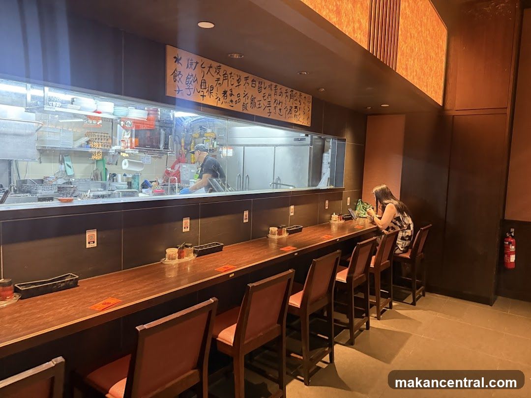 Restaurant Counter Seating with Open Kitchen