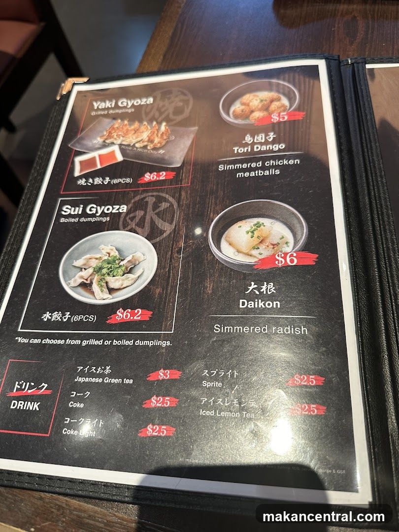 Japanese Menu