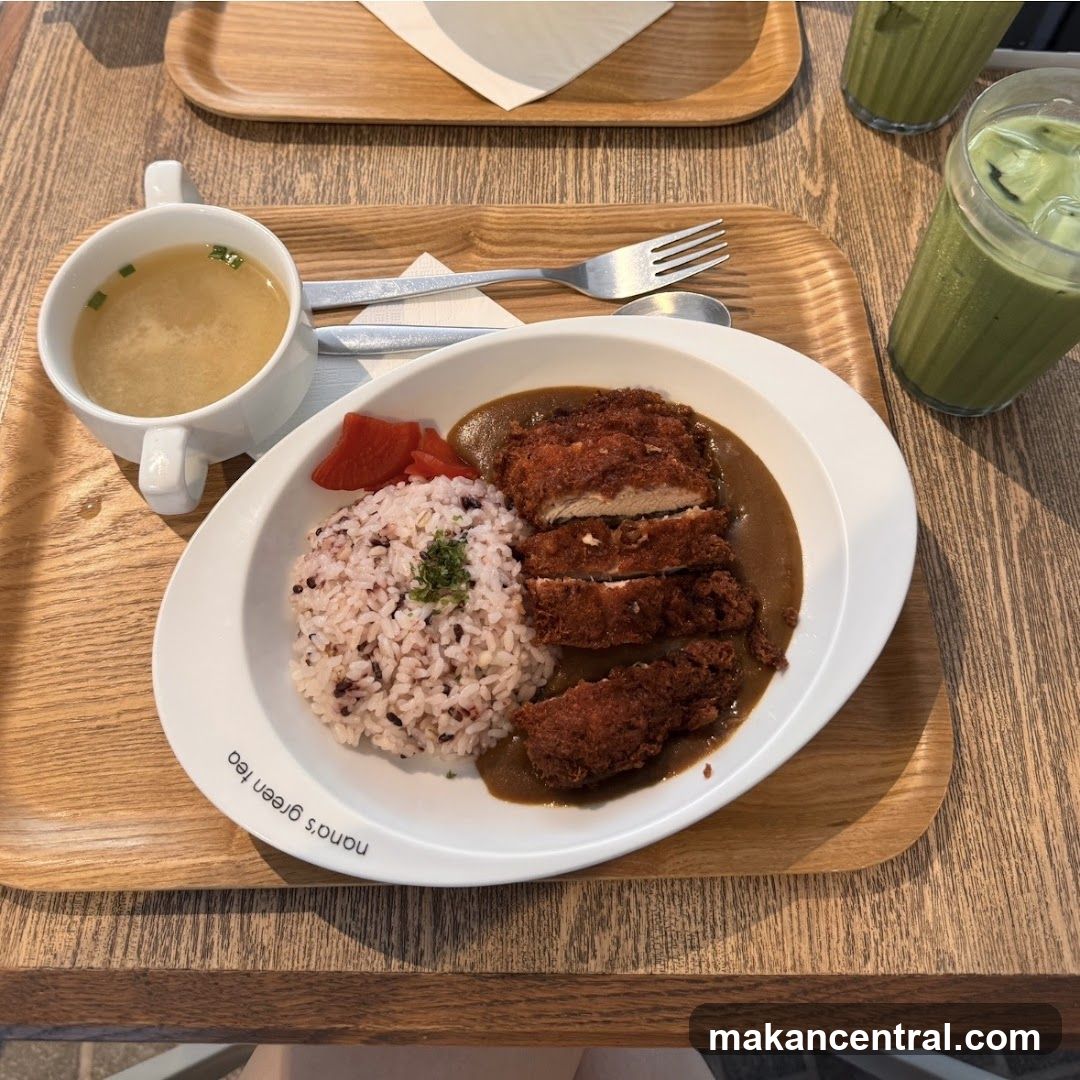 Katsu Curry with Rice and Miso Soup