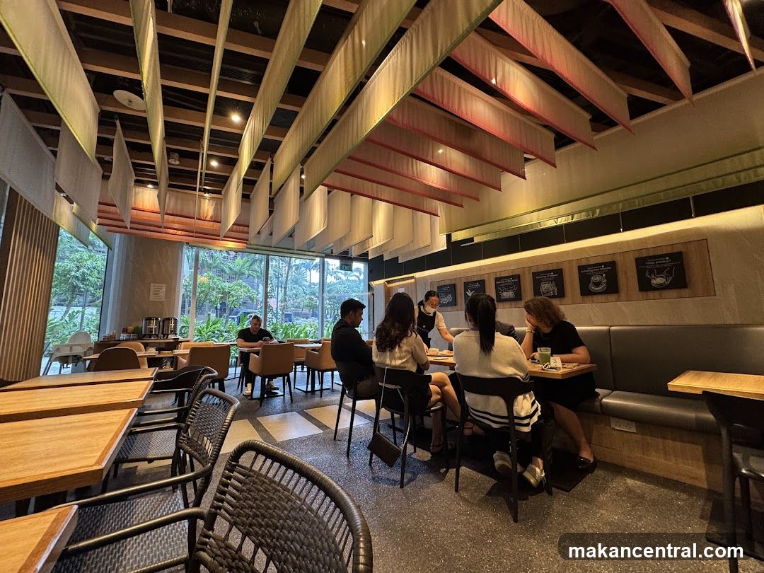 Restaurant Interior with Patrons