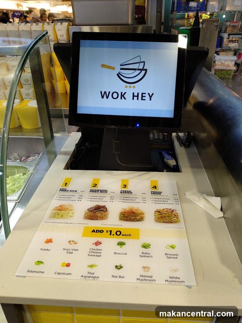 Wok Hey Menu Display