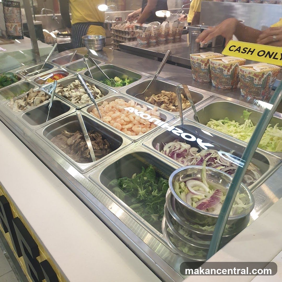 Food Bar with Ingredients