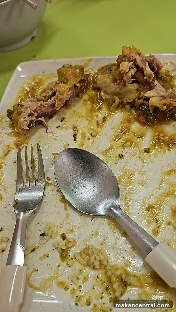 Messy Plate with Leftover Food