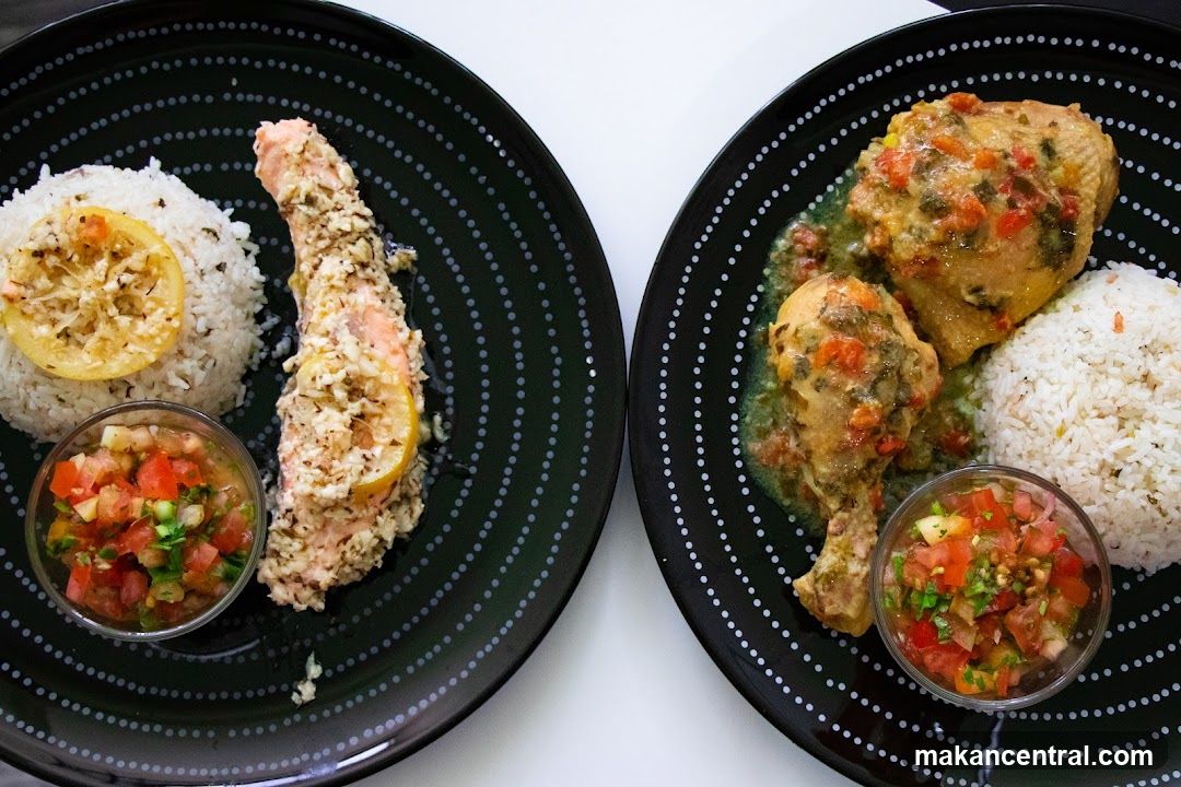 Two Plates of Food
