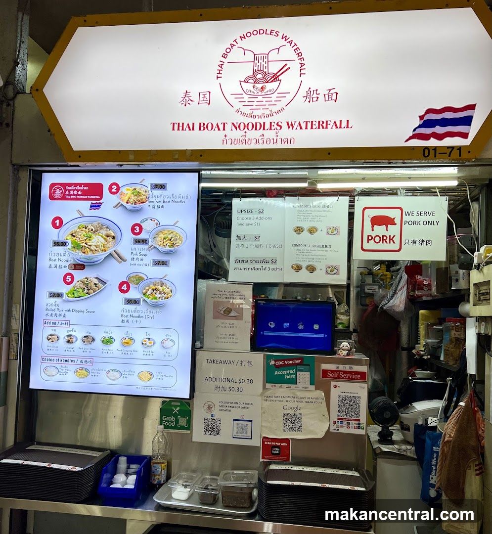 Thai Boat Noodles Waterfall Stall
