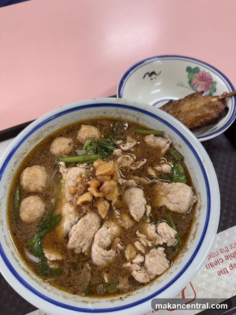Noodle Soup and Skewer