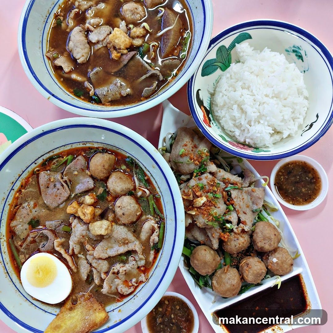 Noodle Soup and Rice