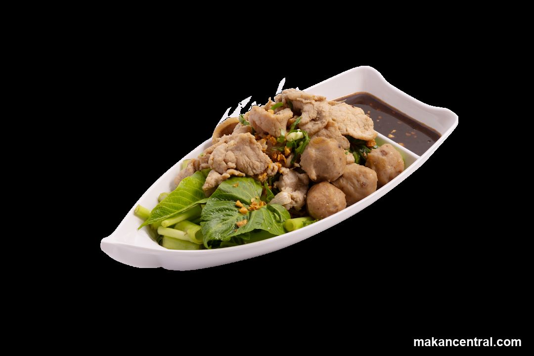 Pork and Meatball Noodle Dish