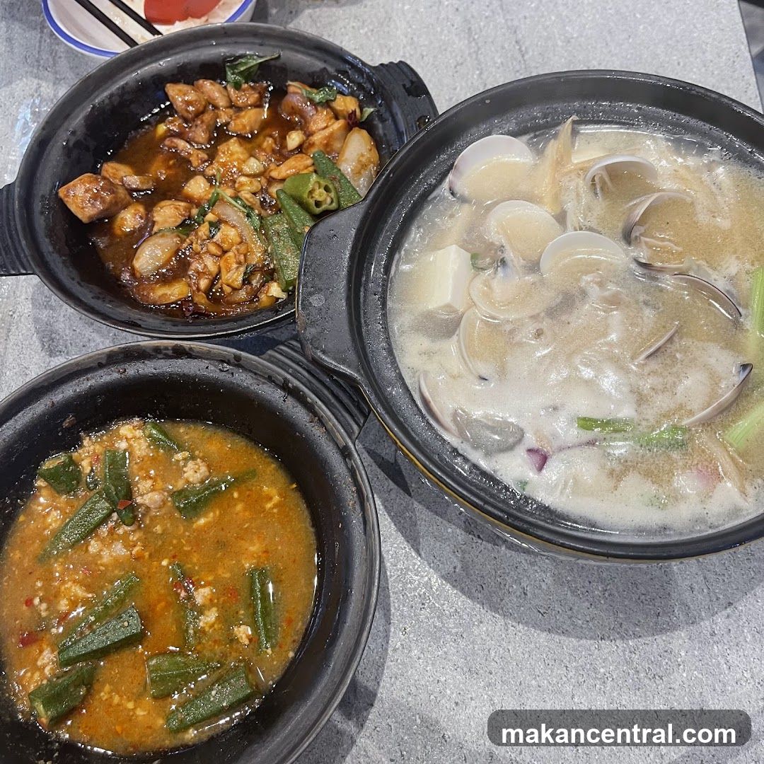 Three Clay Pot Dishes