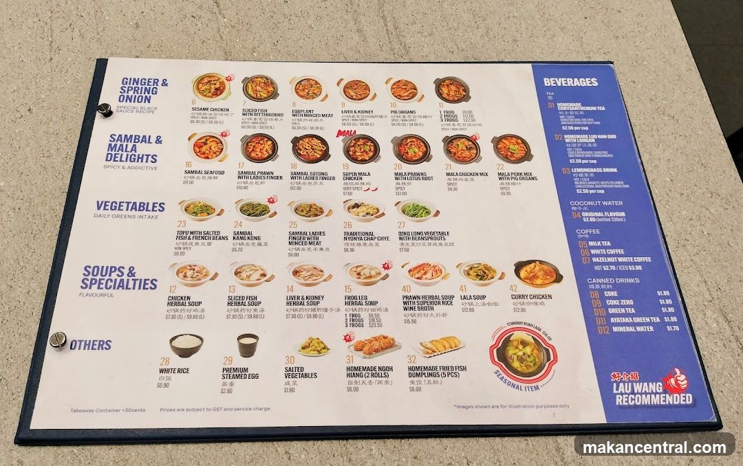 Lau Wang Menu