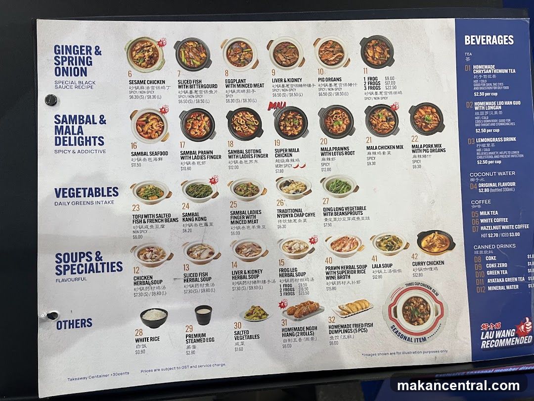 Lau Wang Menu