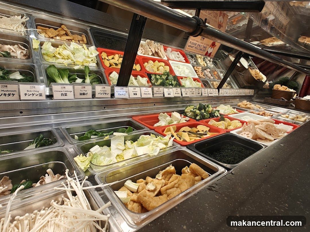 Buffet Display of Fresh Ingredients