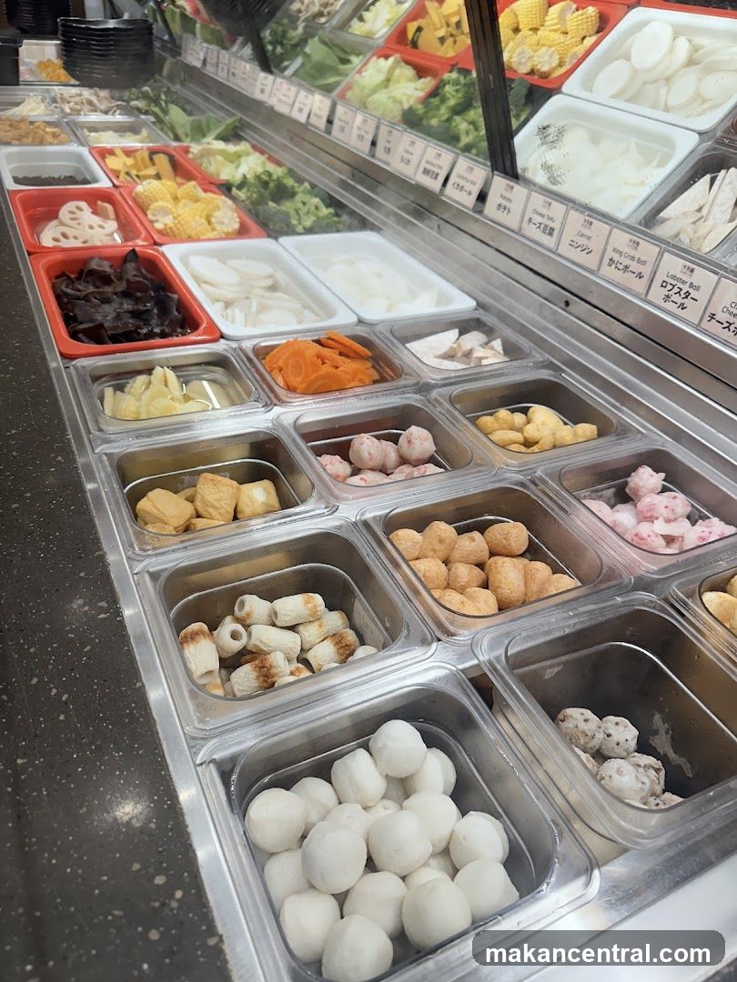 Hot Pot Ingredients Display