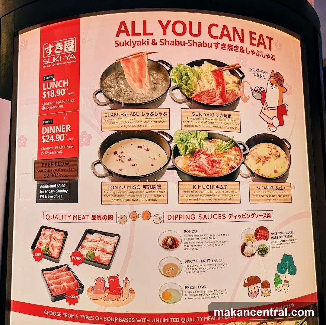 ALL YOU CAN EAT Sukiyaki & Shabu-Shabu