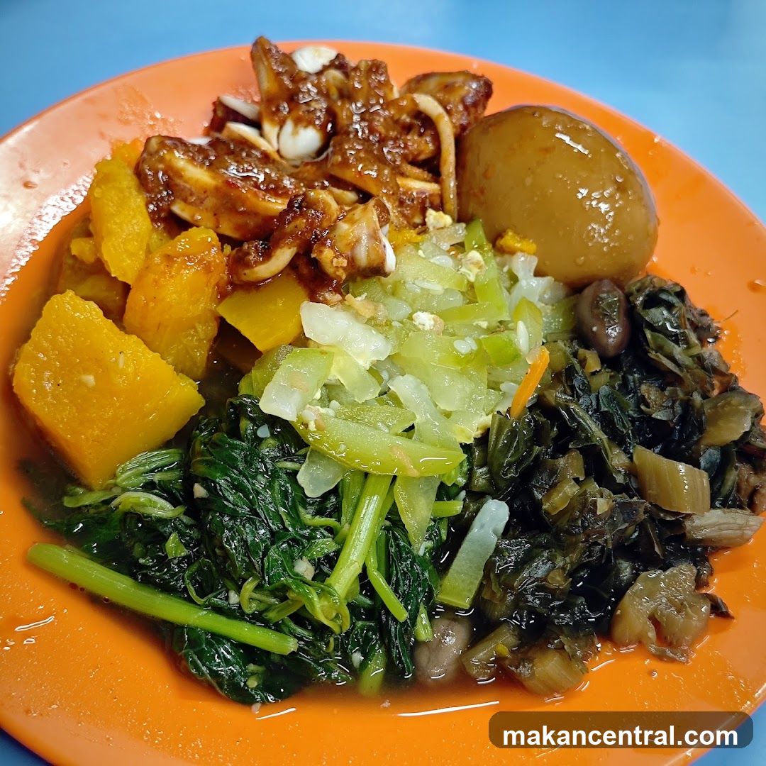 Plate of Mixed Food