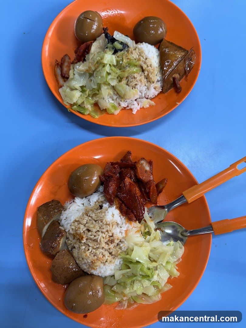Braised Egg and Cabbage Rice