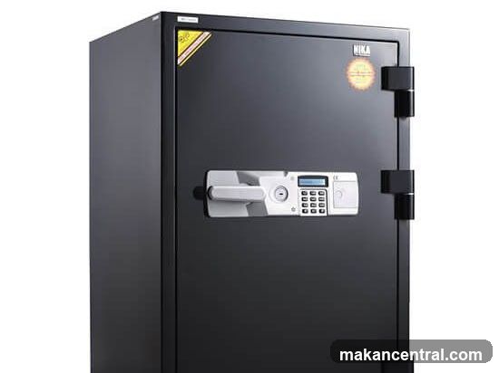 Black Safe with Digital Lock
