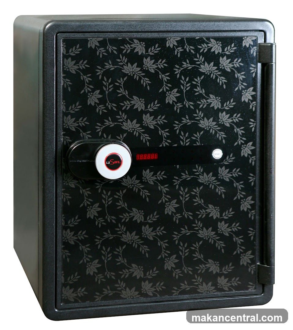 Safe with floral pattern