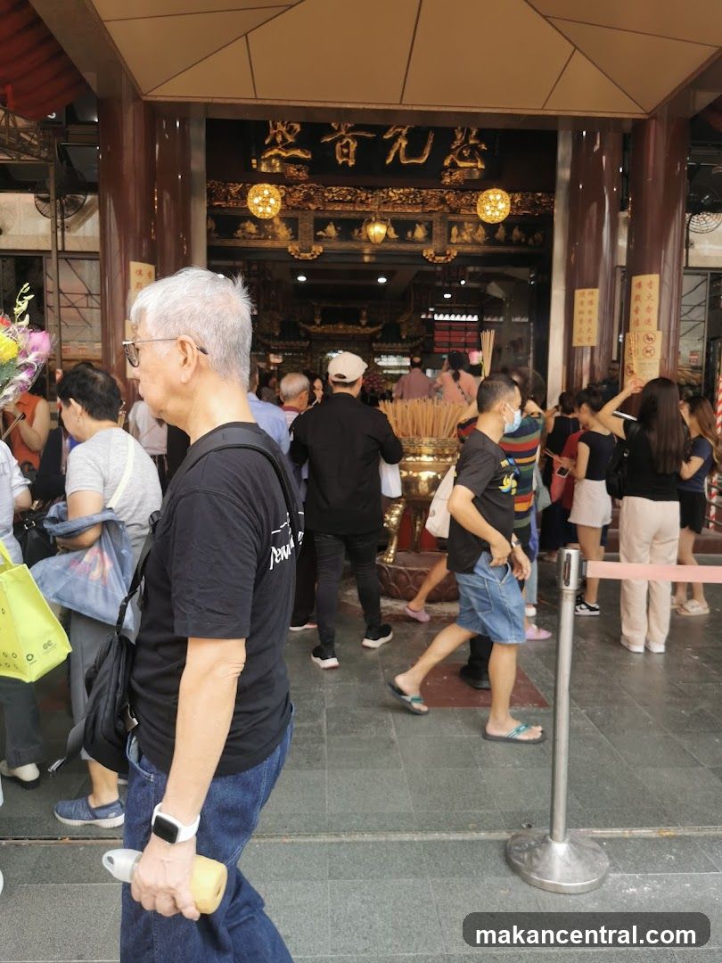 People entering a temple