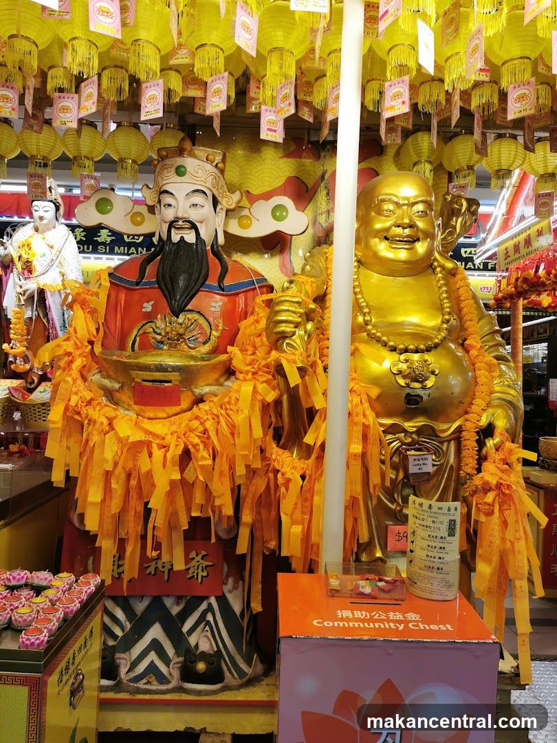 Buddhist Statues and Offerings