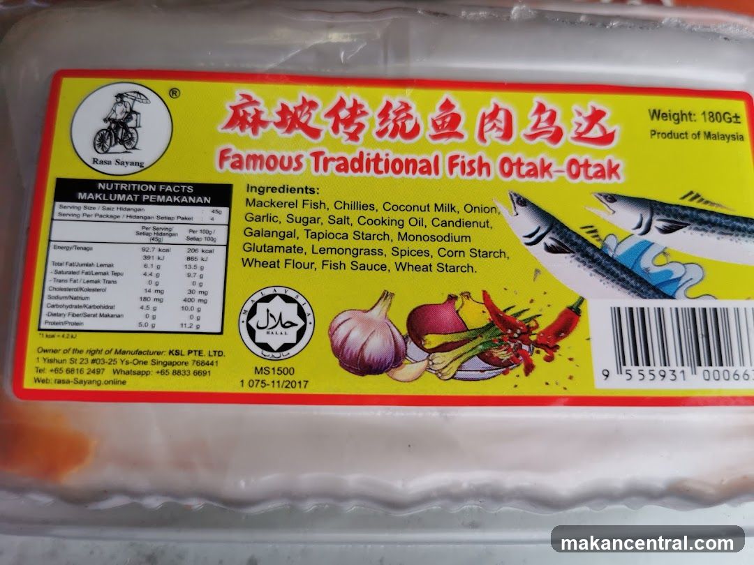 Famous Traditional Fish Otak-Otak Packaging