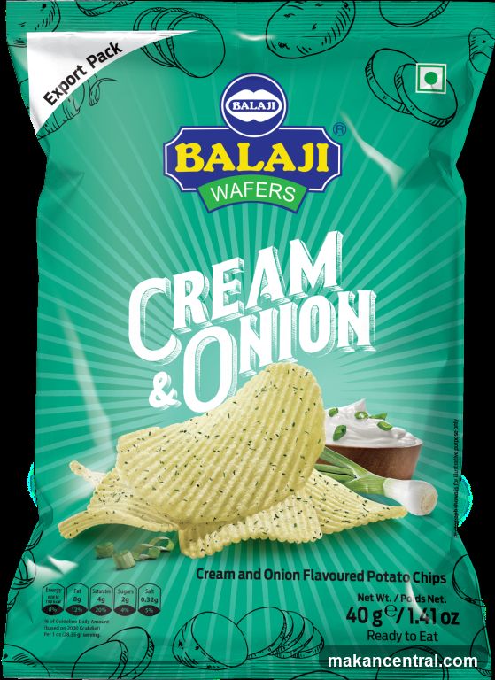 Balaji Wafers Cream & Onion