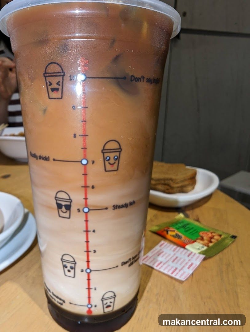 Iced Coffee with Measurement Markings