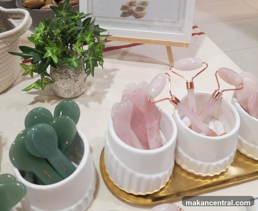 Jade and Rose Quartz Facial Rollers