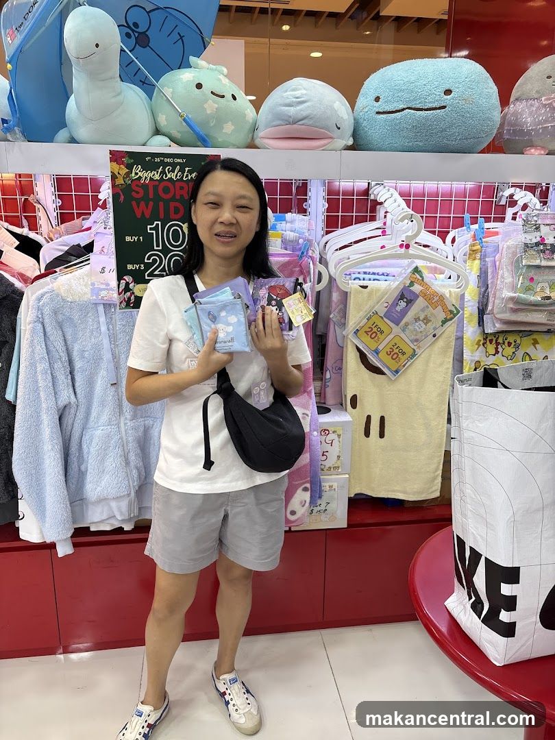 Woman Holding Small Pouches in a Store