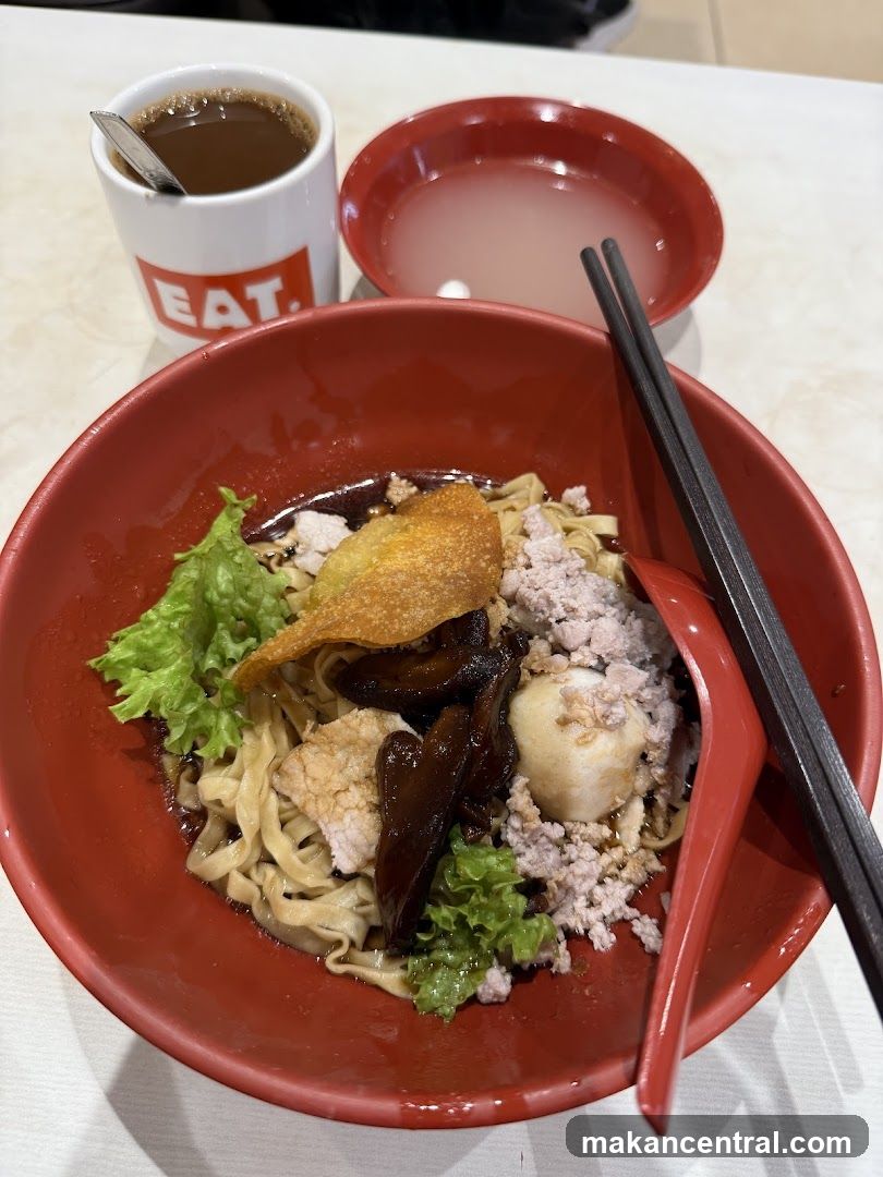 Noodles with Toppings and Drink