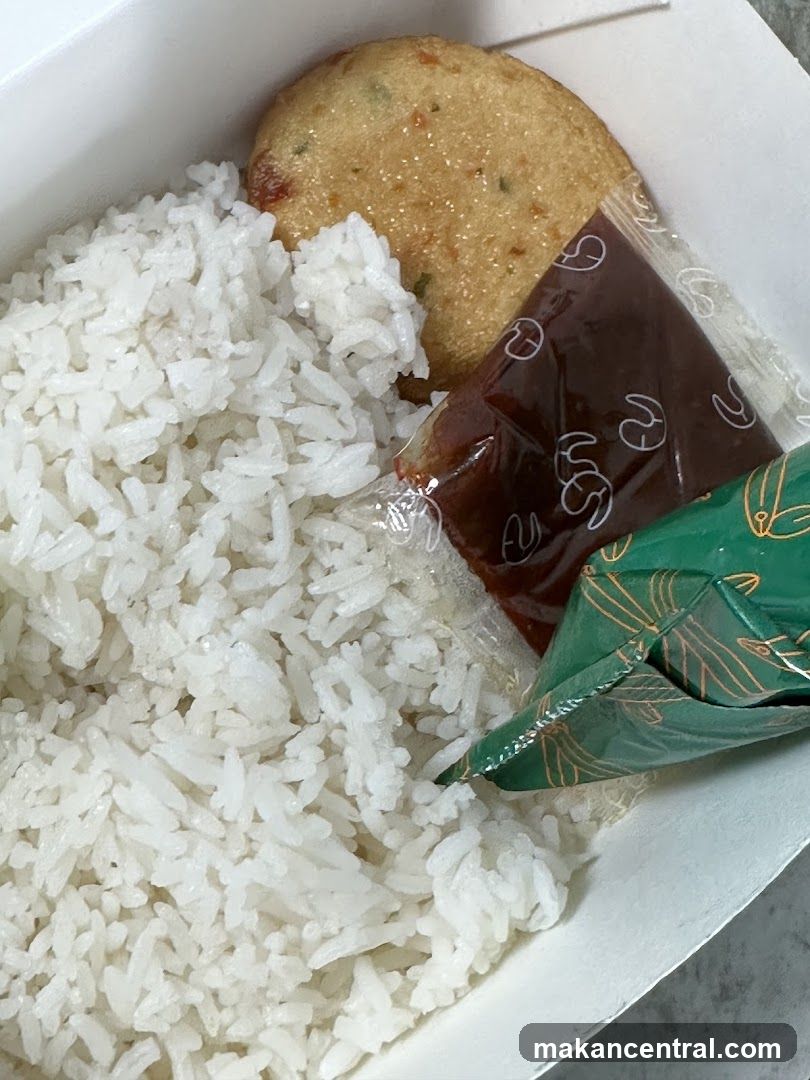 Rice with Fish Cake and Sauce