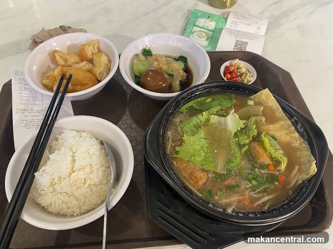 Meal with Rice and Soup