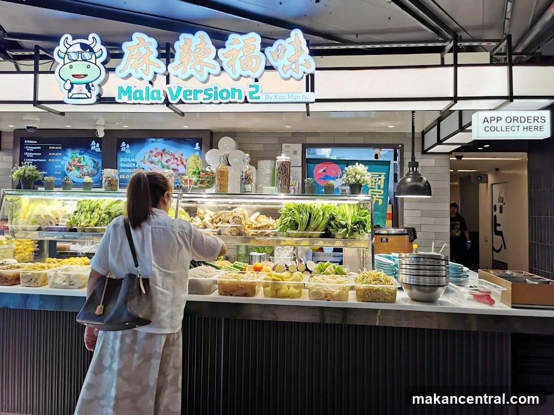 Food Stall with Ingredients